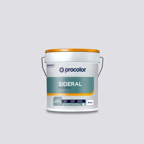 Pintura Plástica Acetinada SIDERAL Branco Interior 15 L Antimanchas Lavável Anti‑Mofo Sem Odor Boa Opacidade – Fabricado em Portugal