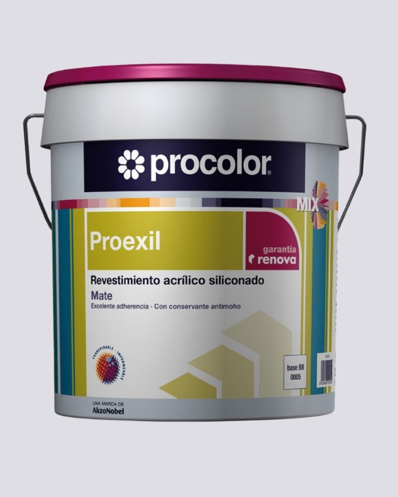 Tinta Exterior PROEXIL Mate MIX PROCOLOR 15 L Acrílica Siliconada Impermeável Anti‑Bolor Superfícies Calcárias – Qualidade Profissional PROCOLOR Garantida 5 Anos