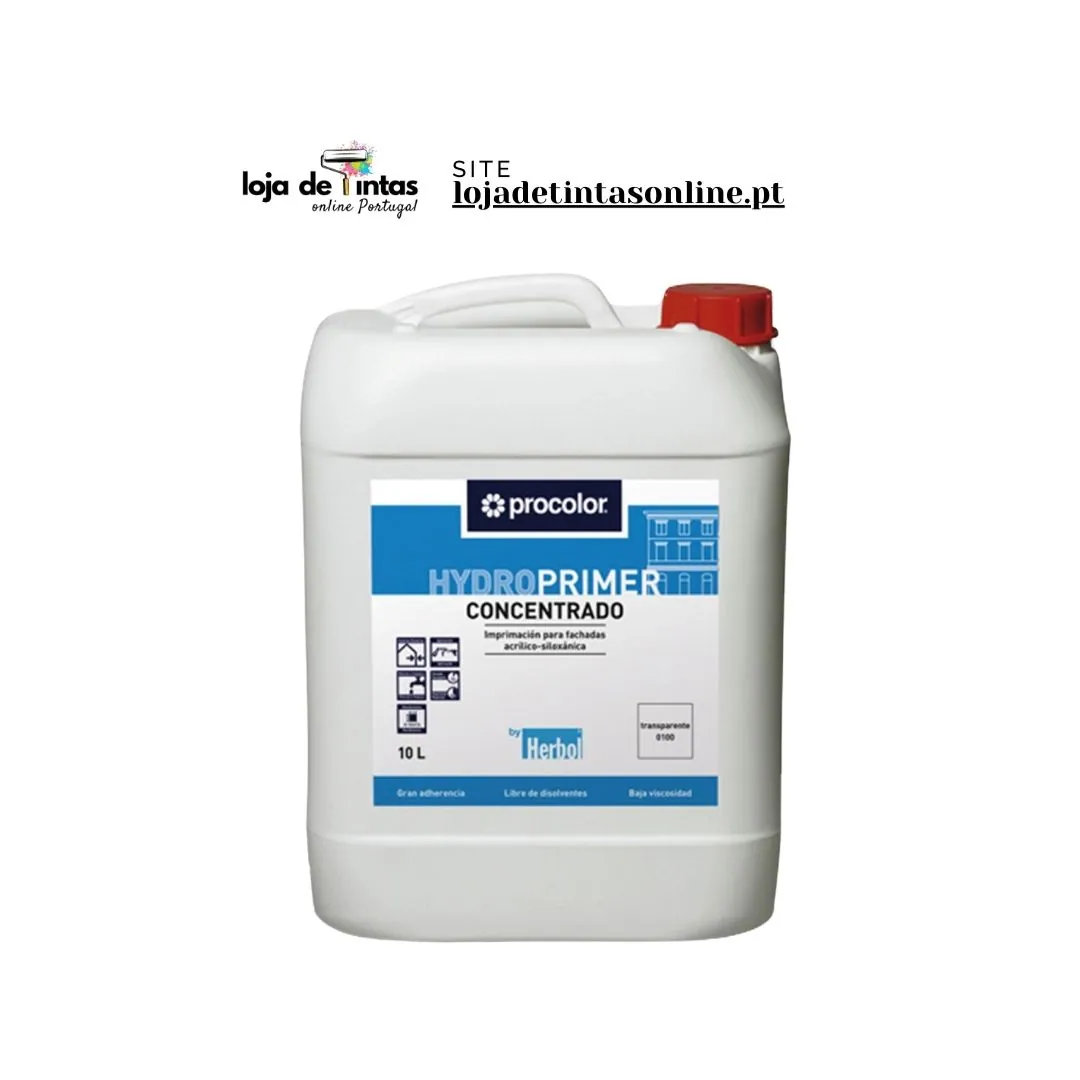 Hydroprimer PROCOLOR Primário Aquoso Acrílico-Siloxânico para Fachadas Respiráveis