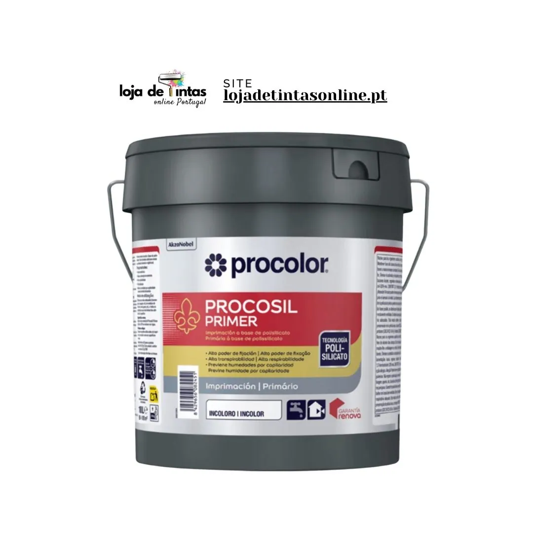 Procosil Primer PROCOLOR Primário Alta Permeabilidade e Resistência à Humidade