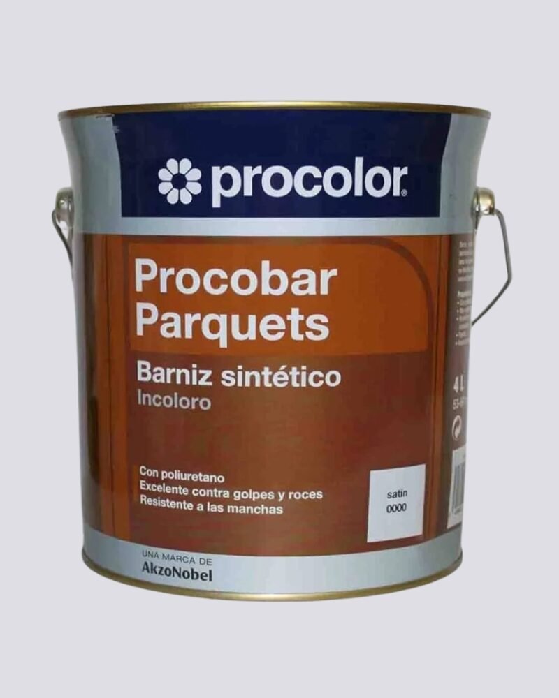 Verniz Procobar Parquets Acetinado PROCOLOR – Proteção Interior com Poliuretano, Alta Resistência a Manchas e Desgaste