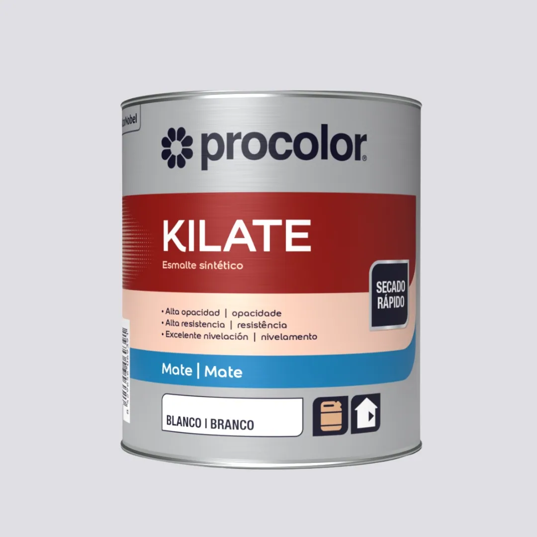 Tinta esmalte mate kilate para interiores em madeira, metal e PVC – Procolor