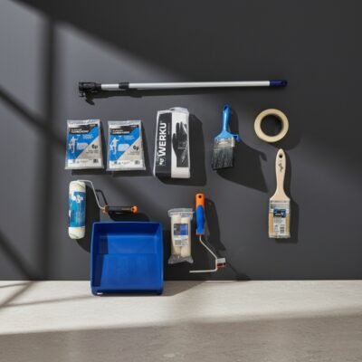 Kit Completo para Pintar Paredes e Tetos – Nível Médio PRO+ | Ferramentas Premium