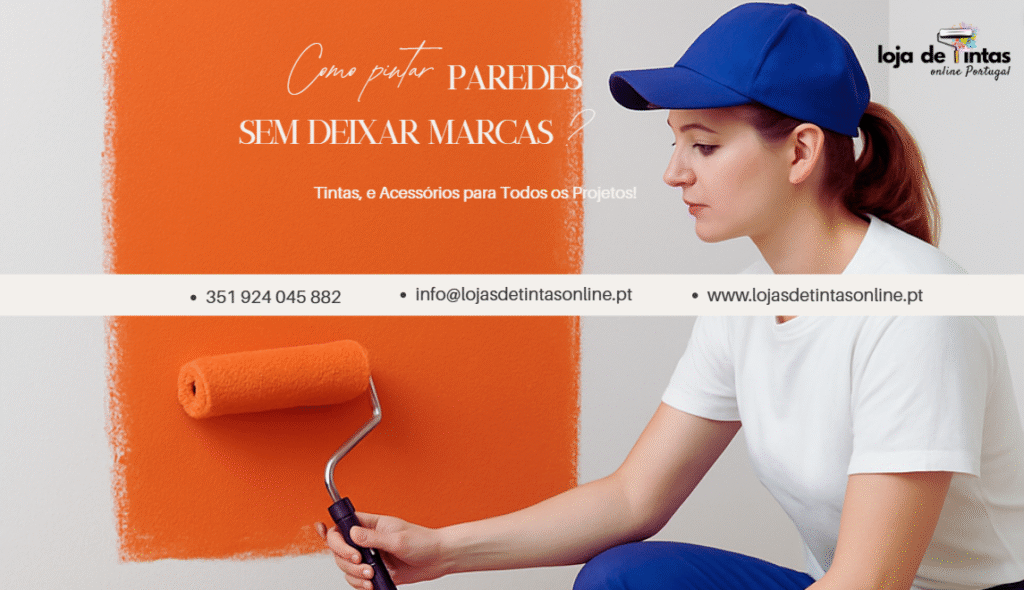 Técnica de pintura uniforme para evitar marcas nas paredes.