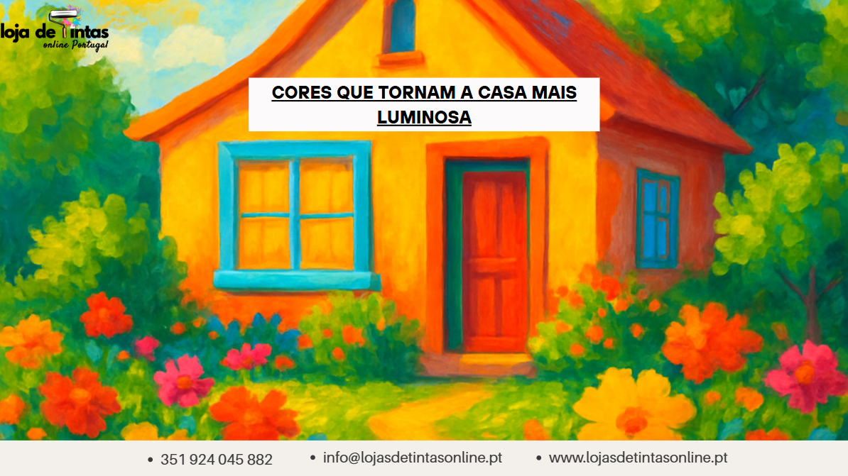 Cores claras e luminosas aplicadas em interiores para aumentar a luz natural.