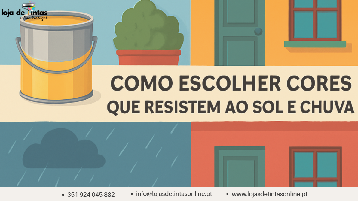 Cores de fachada resistentes ao sol intenso e à chuva.