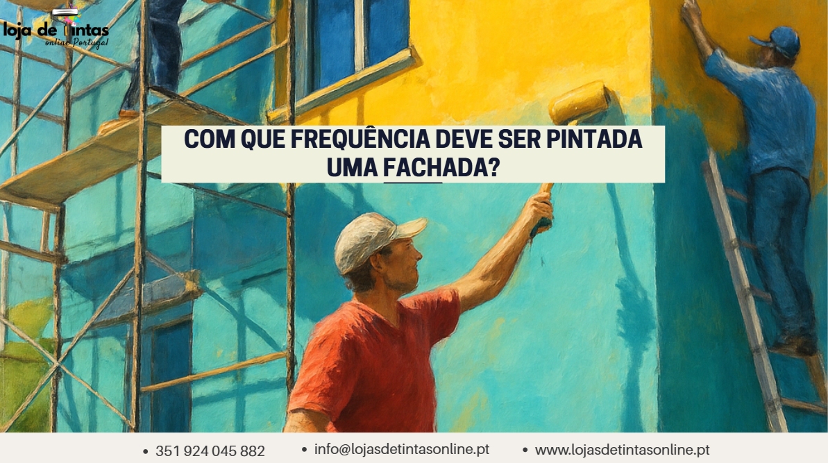 Periodicidade recomendada para pintar uma fachada de edifício.