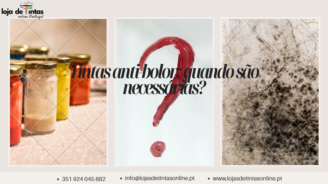 Paredes interiores tratadas com tinta anti-bolor para prevenir manchas de humidade.