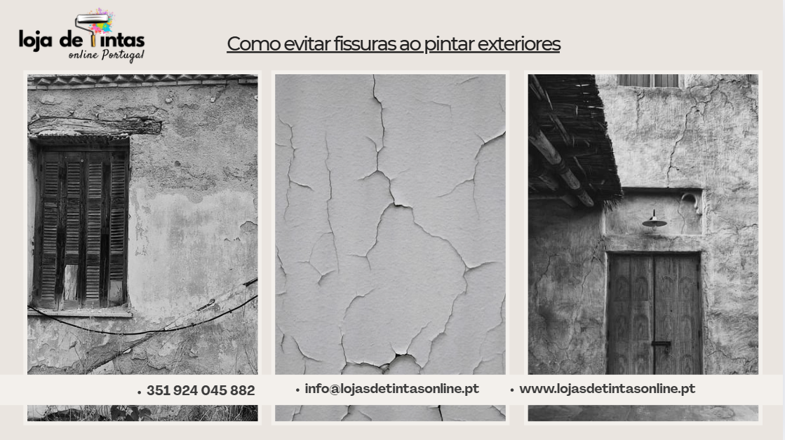 Parede exterior sem fissuras após aplicação correta da tinta.