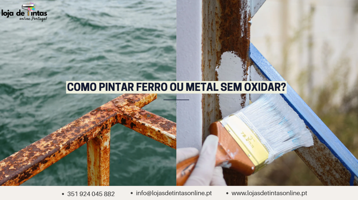 Ferro ou metal pronto para pintura com proteção contra ferrugem.