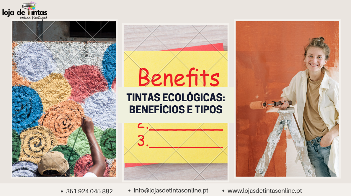 Latas de tintas ecológicas feitas com componentes naturais e de baixa toxicidade.
