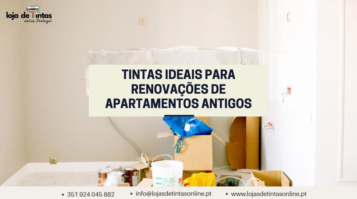 Seleção de latas de tinta ideais para renovar paredes de apartamentos antigos.