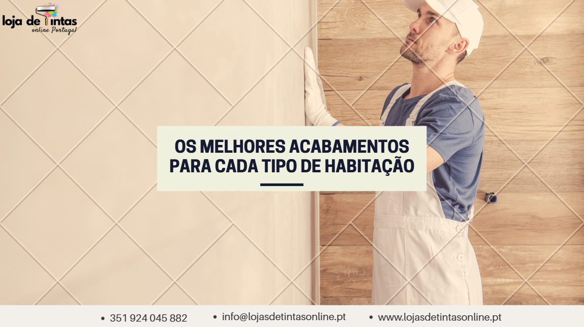 Diversos tipos de acabamentos de pintura aplicados em diferentes estilos de habitação.