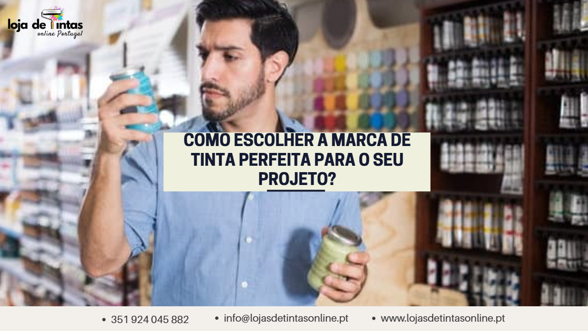 Seleção de diferentes marcas de tinta para escolher a ideal para o projeto.