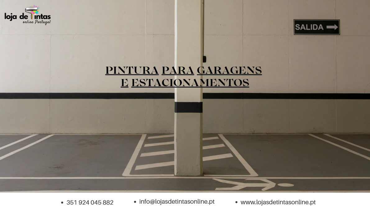 Pintura de garagem com tinta resistente para pavimentos e paredes.
