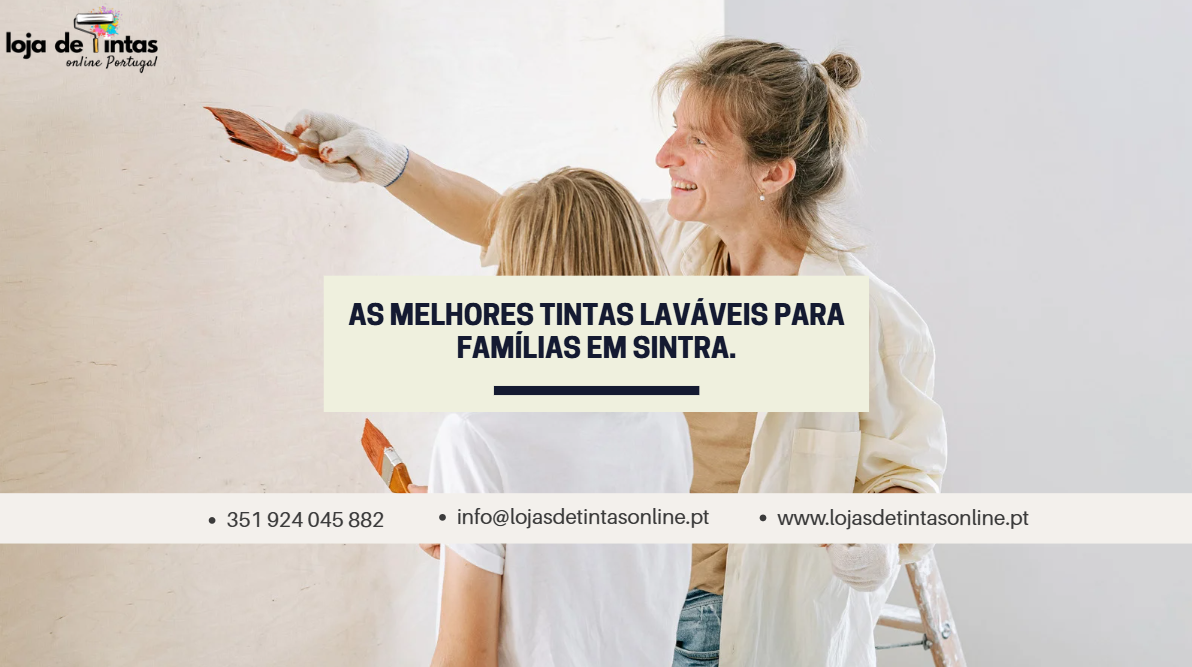 Melhores tintas laváveis para casas de famílias em Sintra.