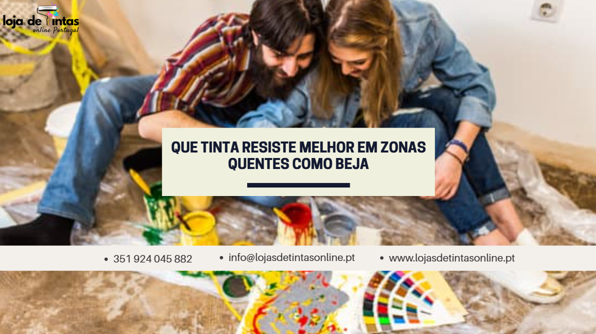 Tintas exteriores resistentes ao calor para casas em zonas quentes como Beja.