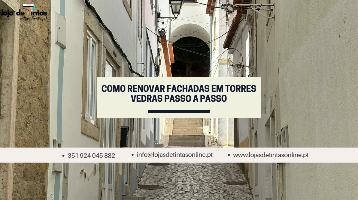Passo a passo para renovar fachadas em Torres Vedras.