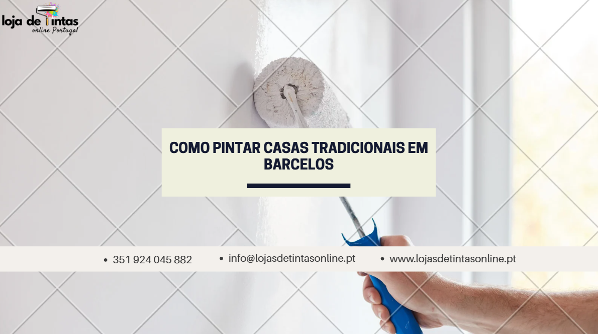 Passo a passo para pintar casas tradicionais em Barcelos com técnicas adequadas.