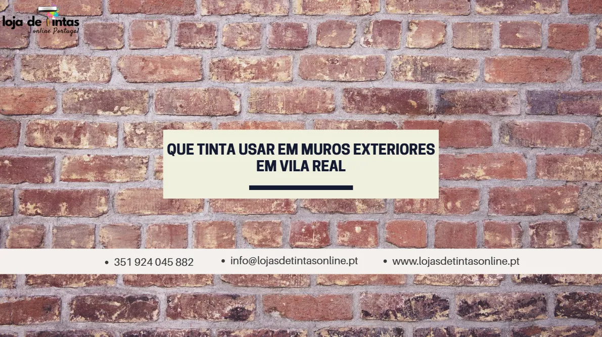 Tinta recomendada para muros exteriores resistentes ao clima de Vila Real.