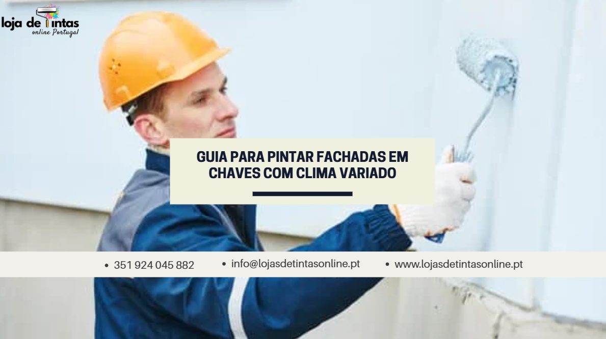 Fachada pintada em Chaves, preparada para suportar variações de clima.