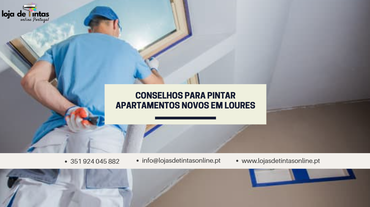 Pintura de apartamento novo em Loures com acabamentos modernos e cores neutras.