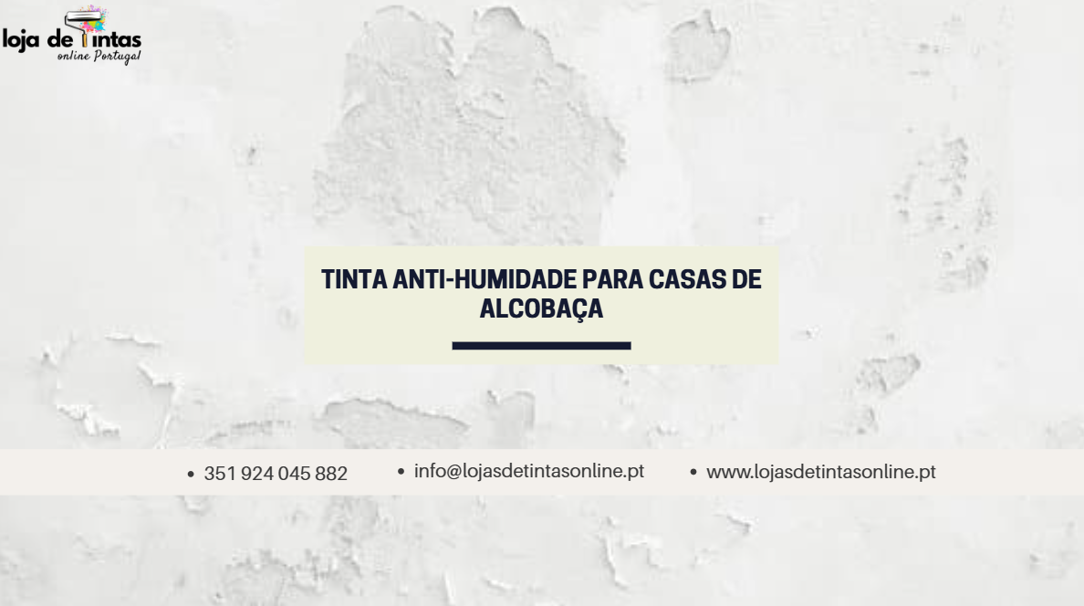 Tinta anti-humidade recomendada para casas em Alcobaça, protegendo paredes contra infiltração.