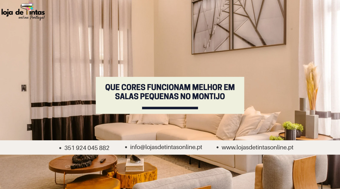 Sugestões de cores ideais para salas pequenas no Montijo, que ampliam visualmente o espaço.