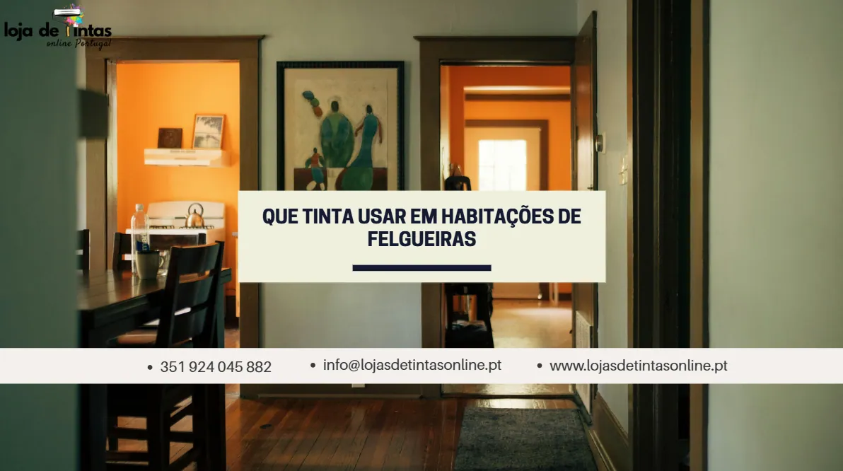 Selecção de tintas recomendadas para habitações em Felgueiras, desde interiores a exteriores.