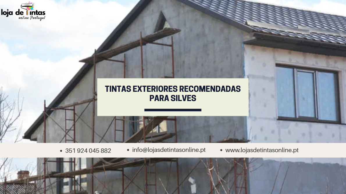 Telas de fachadas com tintas exteriores recomendadas para casas em Silves.
