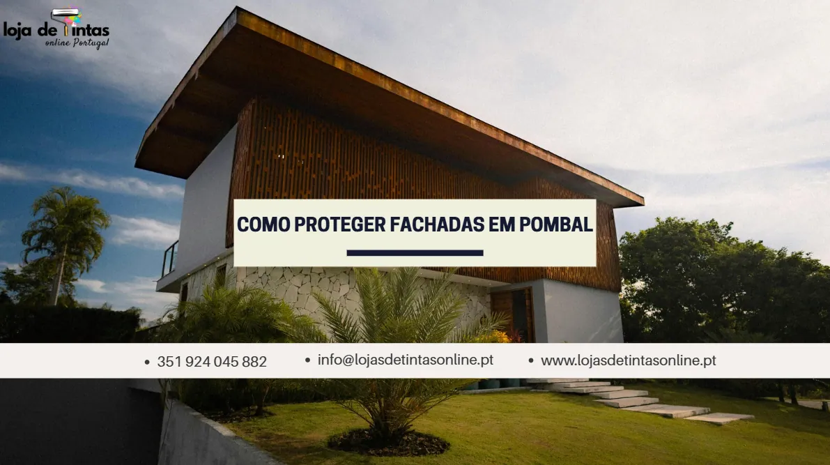 Técnicas e produtos para proteger fachadas de casas em Pombal contra humidade e desgaste.