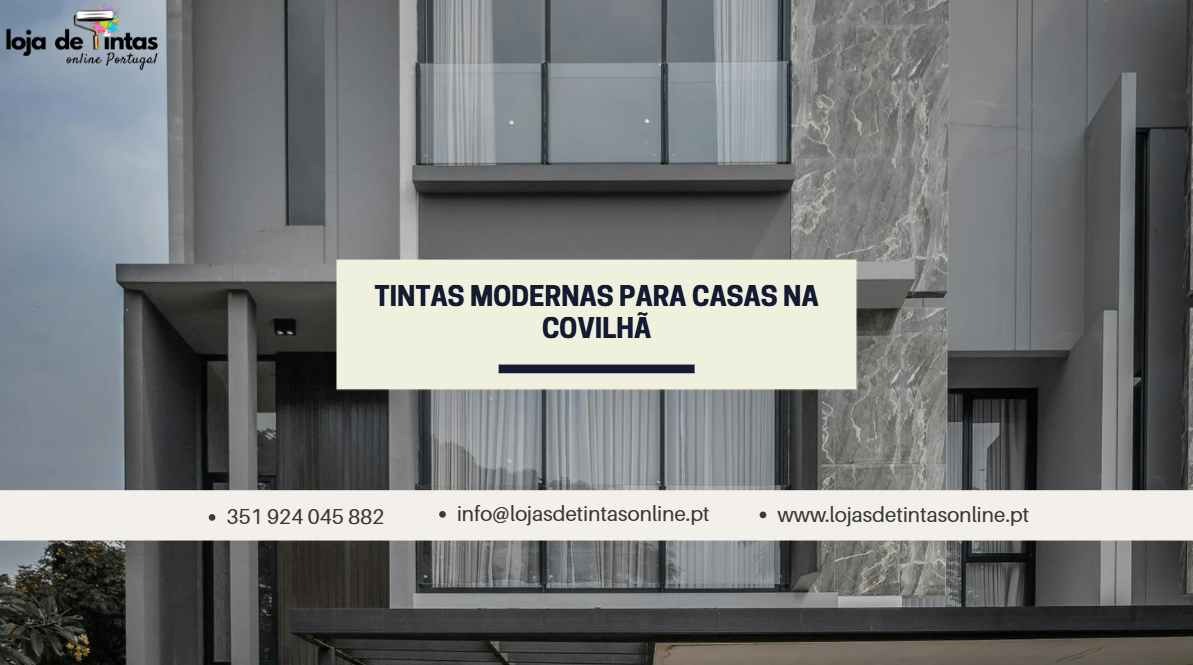 Tintas modernas para casas na Covilhã com cores contemporâneas e elegantes.
