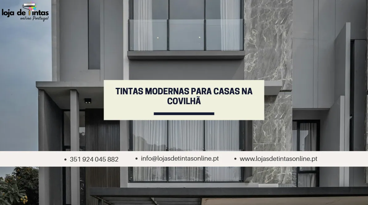 Tintas modernas para casas na Covilhã com cores contemporâneas e elegantes.