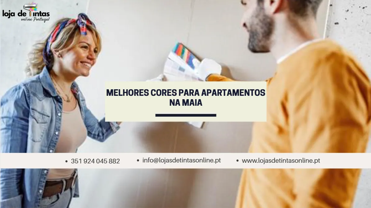 Sugestões das melhores cores para pintar apartamentos na Maia, com ambientes harmoniosos e modernos.