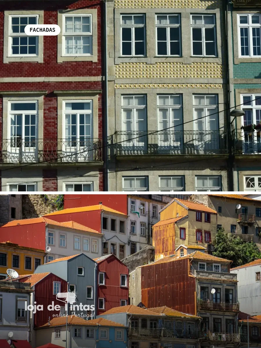 As cores de fachada mais populares em Portugal
