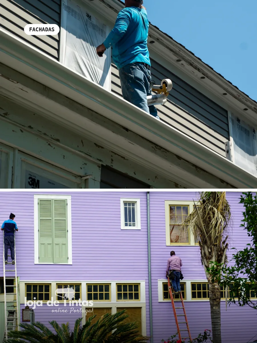 Como proteger a pintura exterior em Vila do Conde