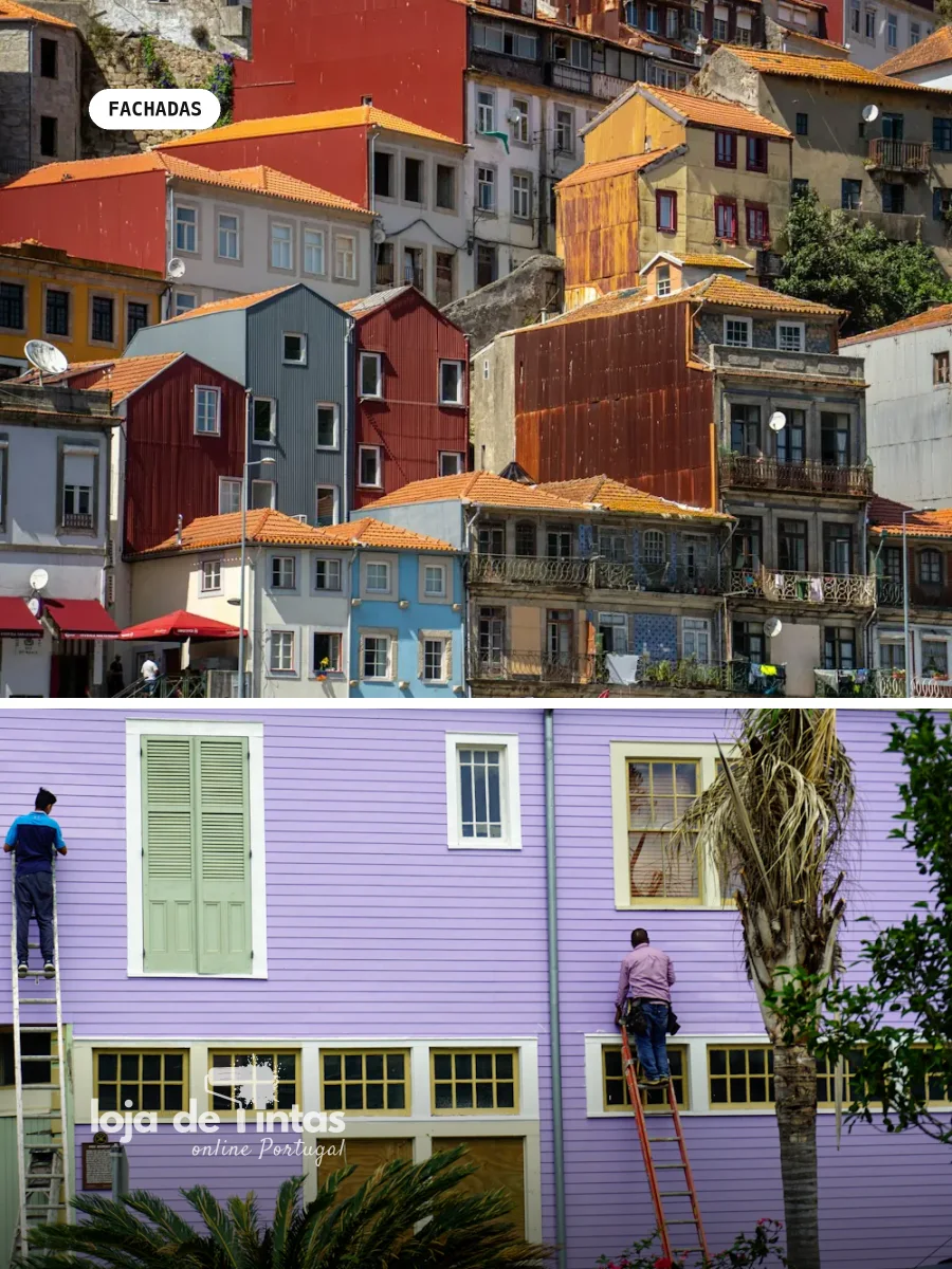 Como pintar casas perto do mar em Esposende