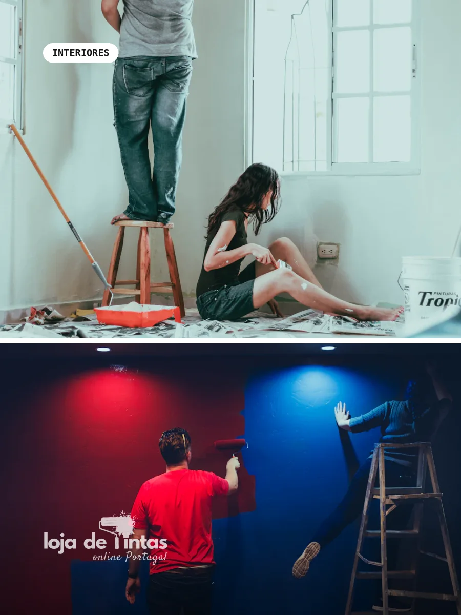 Tintas recomendadas para interiores em Proença-a-Nova